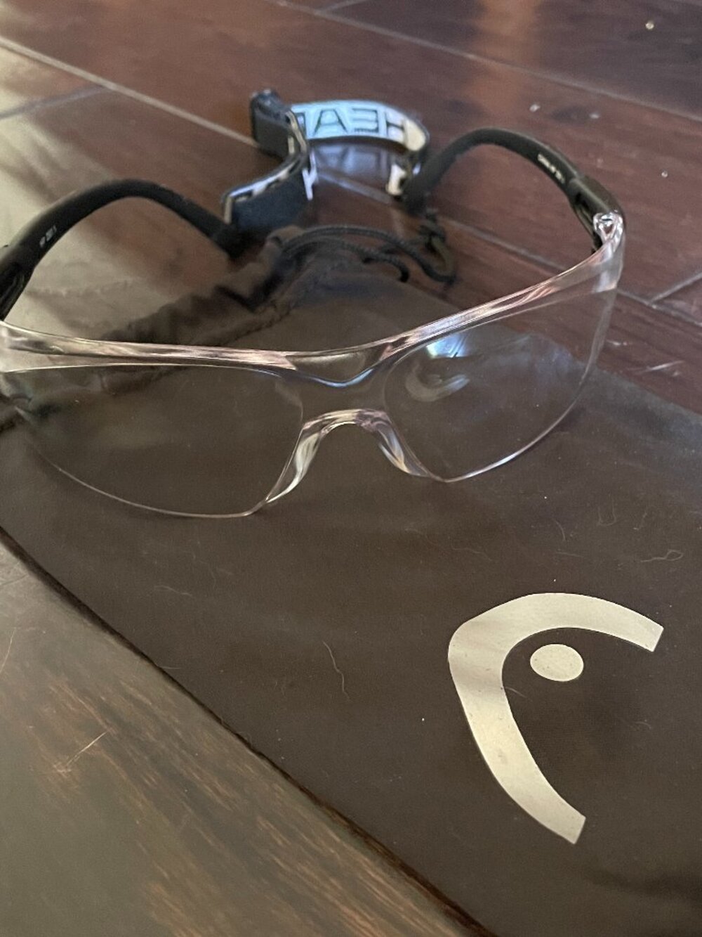 HEAD Impulse Racquetball Glasses Clear Safety Full Frame Eyewear Eye Protection